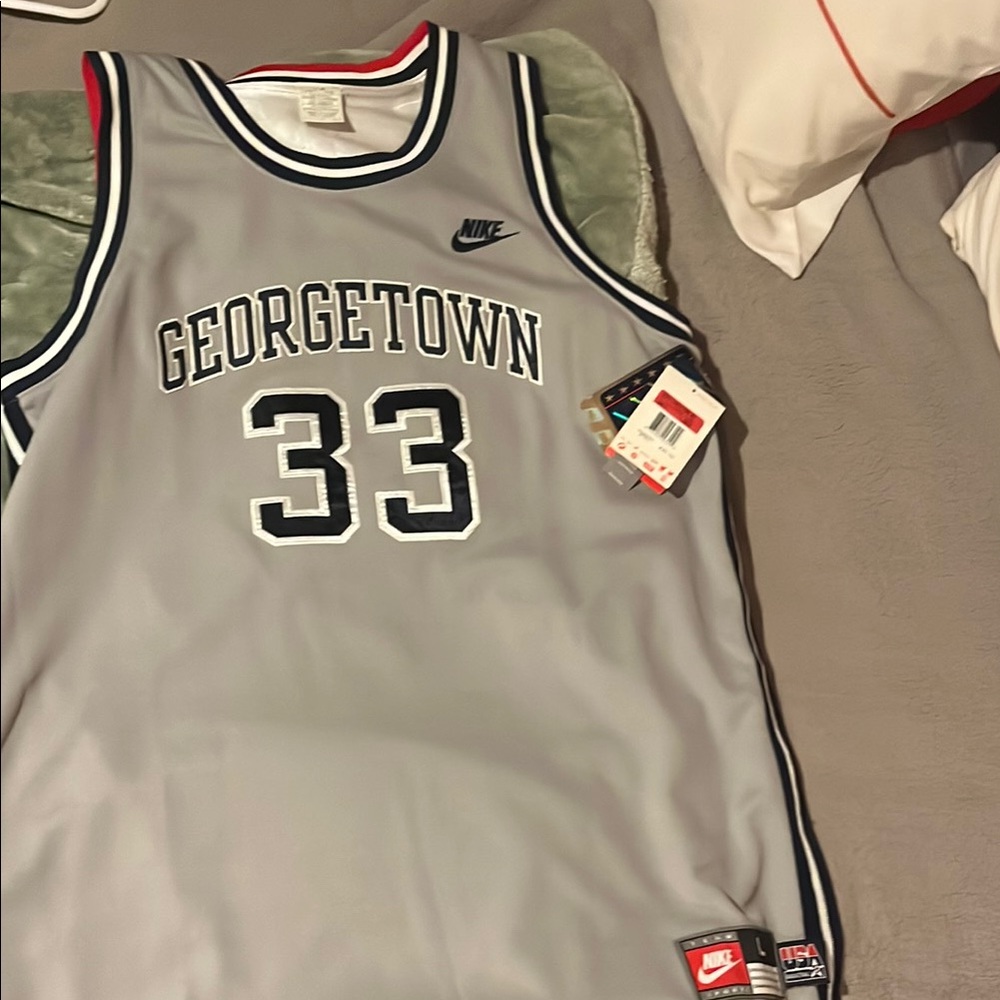 Alonzo Mourning Georgetown/Olympic reversible Basketball Jersey